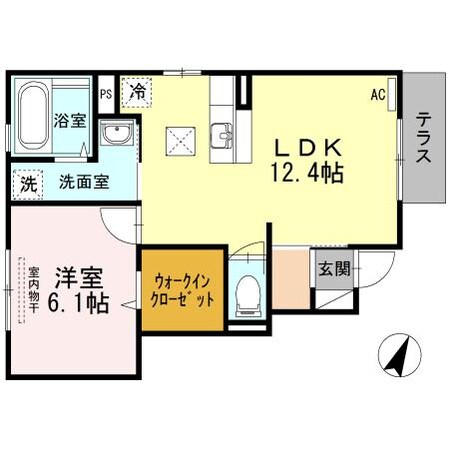 アベニュー山手（Ｄ）の物件間取画像